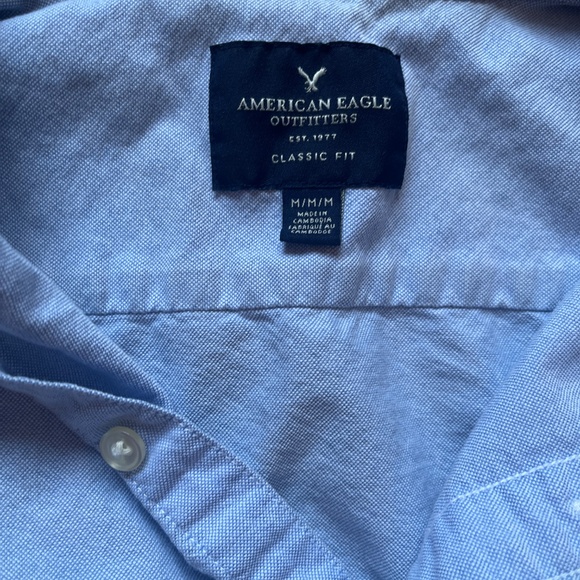 American Eagle Outfitters Men’s Blue Shirt - Picture 3 of 3